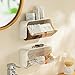 MORNITE Pad Holder for Bathroom,Sanitary Napkins Organizer,Feminine Tampons Storage Day Overnight Cotton Pad Holder, White