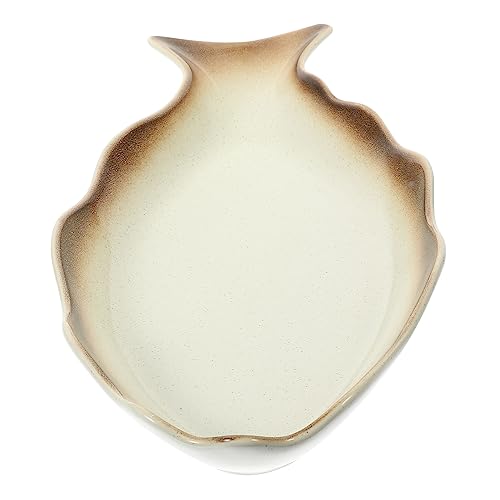 GRIRIW Ceramic Food Serving Plate Fish Shape Perfect for Buffet Birthday Party