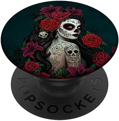 Sugar Skull Day Of The Dead Phone Grip - Music Themed PopSocket For Phones & Tablets