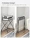 SONGMICS Luggage Rack, Pack of 2, Luggage Racks for Guest Room, Suitcase Stand, Steel Frame, Foldable, for Bedroom, Gray URLR64GS-2