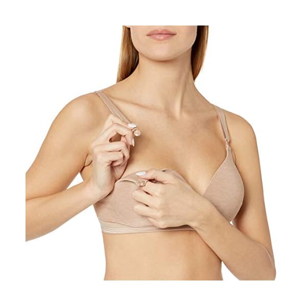 Warners-Womens-Play-It-Cool-Wire-Free-Contour-Bra-with-Lift Warner's Women's Play Stay Cool and Dry Wireless Lift Comfort Bra RN3281A, Toasted Almond, 36A