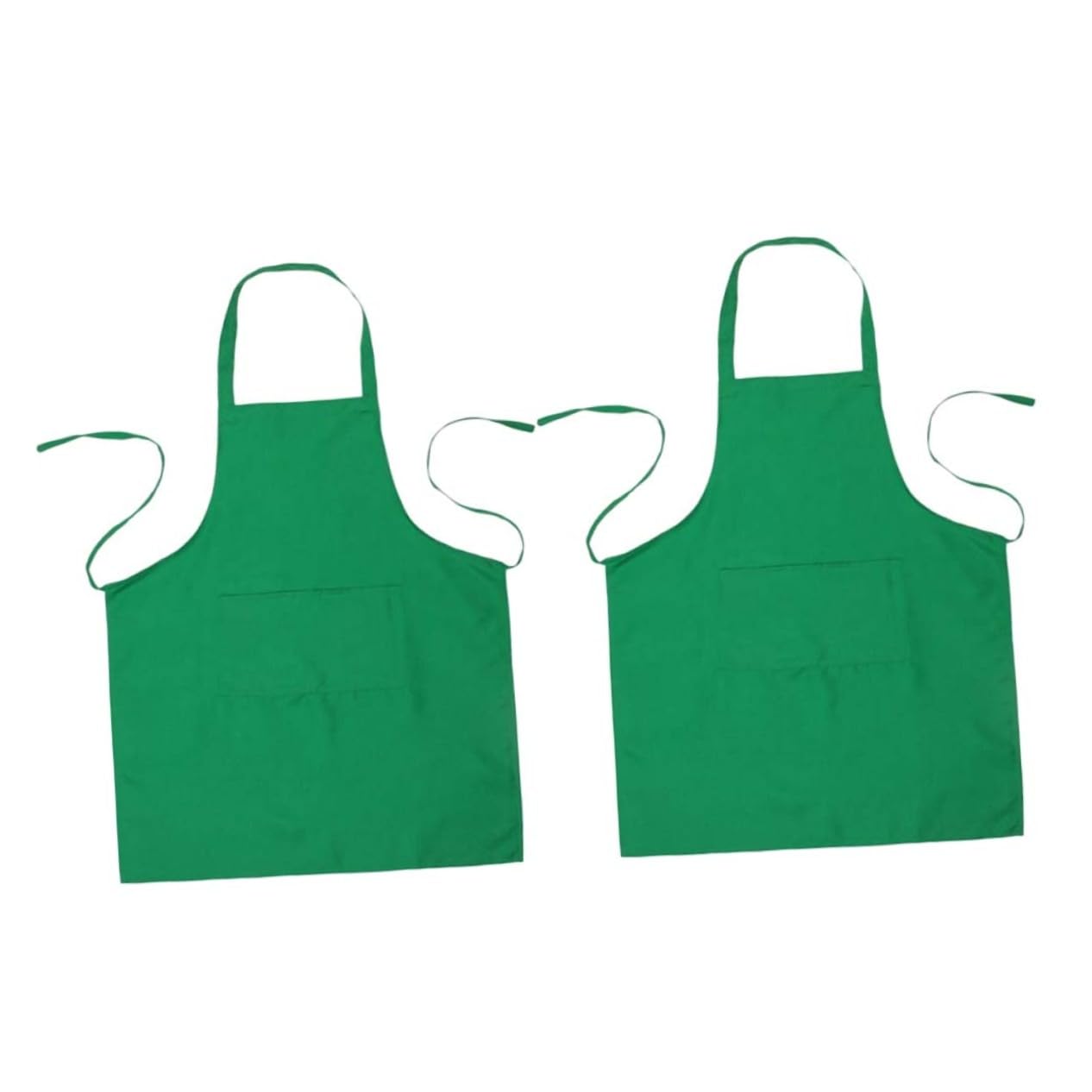 KICHOUSE Waterproof Bib Chef Aprons Pockets 2 Pack Large 60x70cm Perfect for Kitchen Restaurant Cafe Easy Cleaning