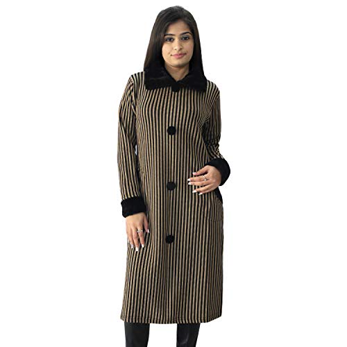 Image of Matelco Women's Wool Straight Kurti for Winters (Ad04Caz45 Black Parent).