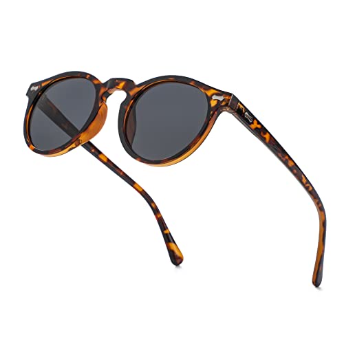 Image of Vintage Polarized Sunglasses for Men Women Round Retro Classic Fashion Eyewear UV400 Protection Sun Glasses