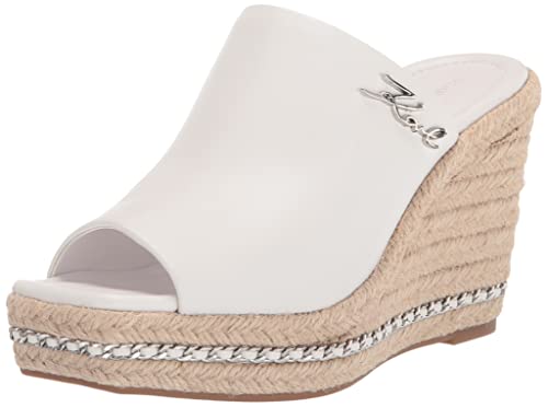 KARL LAGERFELD Women's Corissa Slip on Espadrille Wedge Sandal