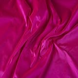 Silky Taffeta, HOT Pink - 56/57' - Fabric by The Yard - Solid, Printed, and Novelty Fabrics Ideal for Sewing Garments, Wedding Dresses, Costumes, Special Occasions, Tablecloths, Crafts, and DIY