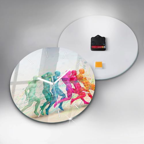 Horloge en Verre Qualité supérieure Wallfluent Style élégant et Moderne - 5