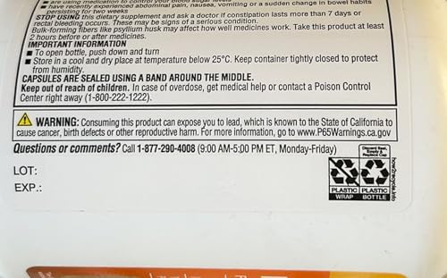 Member's Mark Fiber Capsules 2Pack (400 Count) Psyllium Husk is The #1 Doctor-Recommended Fiber Supplement. - Image 6