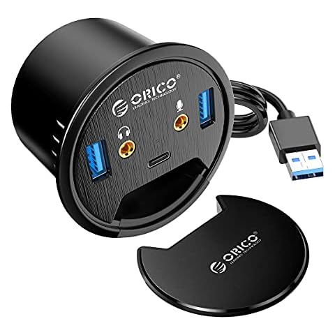 ORICO 5-in-1 USB Table Hub with Audio Cover