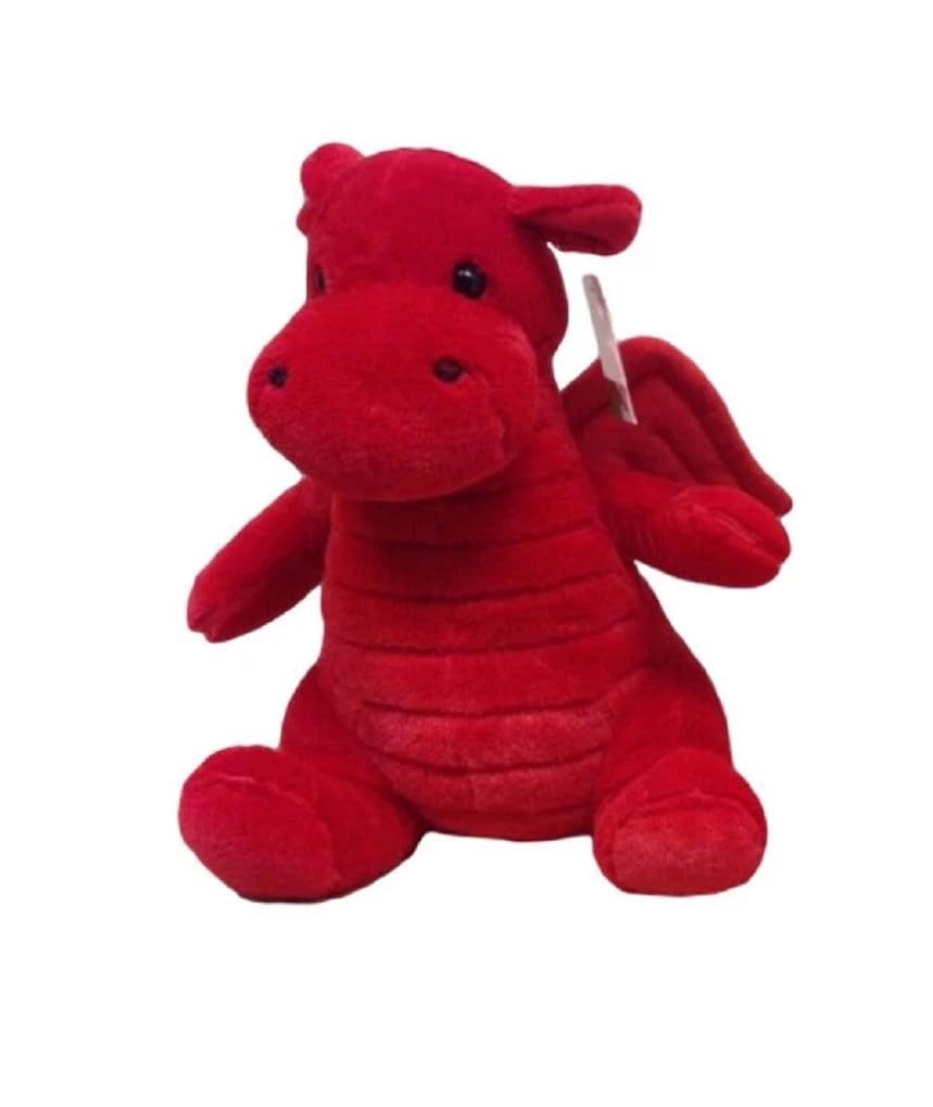 New Welsh Wales Supporter Souvenir Plush Teddy Red Dragon UK (Medium 25 cm)