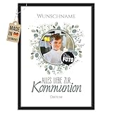 Tassendruck Personalisiertes Wandbild zur Kommunion mit 
