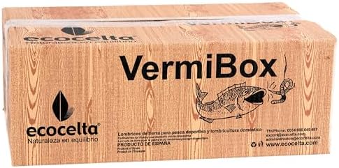 Vermibox - Núcleo de Lombriz con 550 Lombrices Gallegas Adultas |...