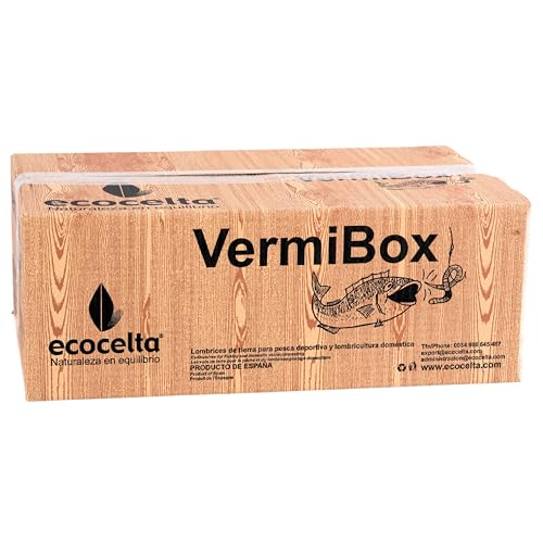 Vermibox - Núcleo de Lombriz con 550 Lombrices Gallegas Adultas |...