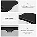 LDAILY Mobile Podium Stand, Height-Adjustable Portable Rolling Laptop Stand with Storage Cabine & Tilting Desktop, Sit to Stand Desk Laptop Cart with Lockable Casters for Office (Black)