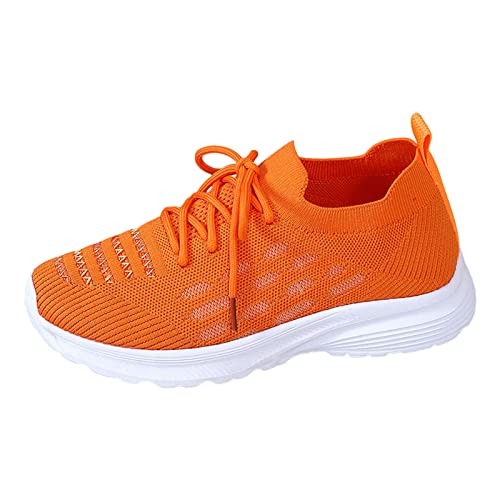 Tenis de malla para correr para mujer, sin cordones, informales, a la moda, a rayas, cómodos, con absorción de golpes, transpirables, ligeros, para el trabajo, el gimnasio, correr, entrenamiento,