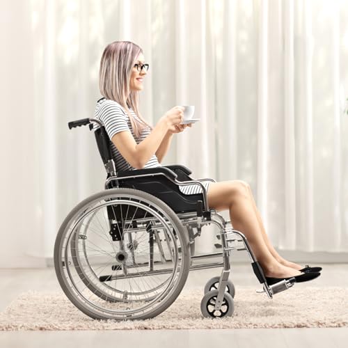 CLISPEED Vollgummireifen Rollstuhl Reifen: Non Scratch Rollstuhlhinterreifen Kompatibel mit Rollstuhlreifen Vollgummi 24x1 3/8, Grau Ersatzräder für Rollator Rollstuhl Ersatzteile