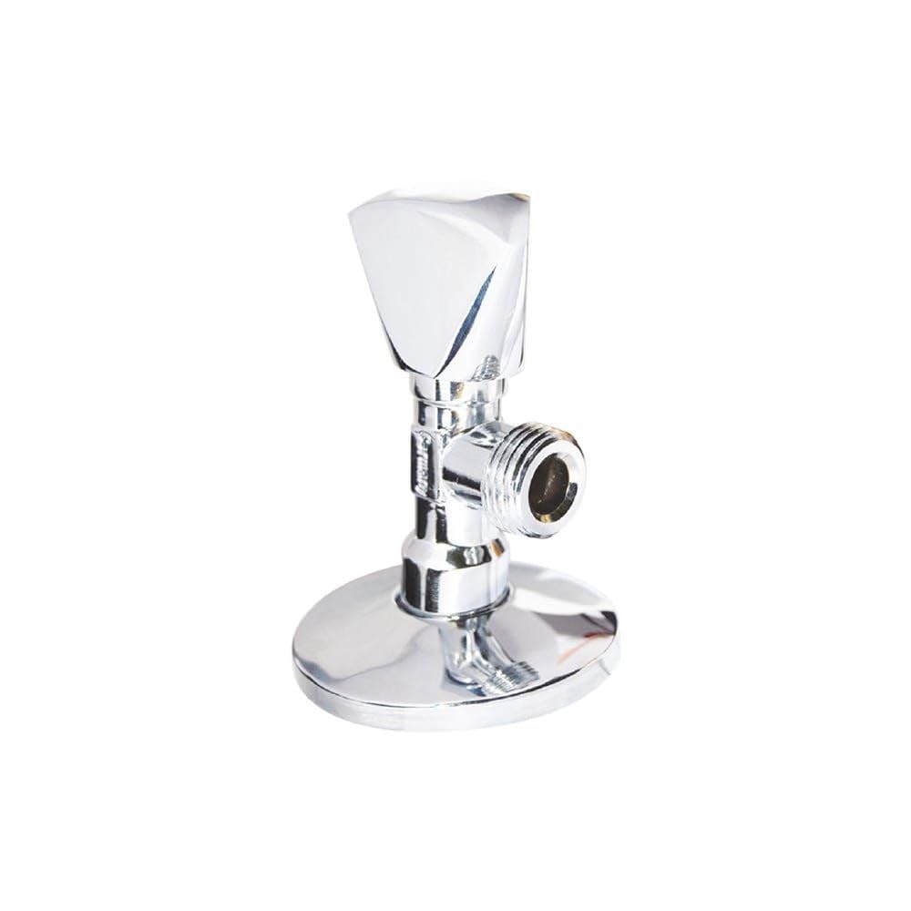 Milano Stoleberg Angle Valve ½ Inches For Kitchen, Bathroom | Heavy Duty Chrome Water Flow Control Tap | Brass Material With Chrome Coating Turn Water Shut Off Faucet Valve | Modern Bathroom Fixtures