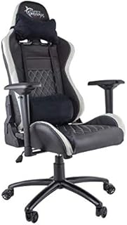 White Shark Nitro-GT Silla Gaming de Escritorio Ergonómica con Brazos, Bianco, Talla única