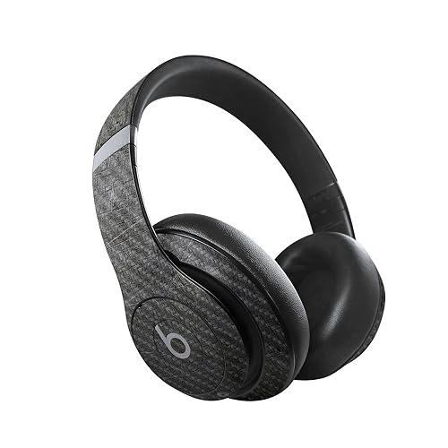 Image of MightySkins Carbon Fiber Skin Compatible with Beats Studio Pro - Scratched Up | Protective, Durable Textured Carbon Fiber Finish | Easy to Apply