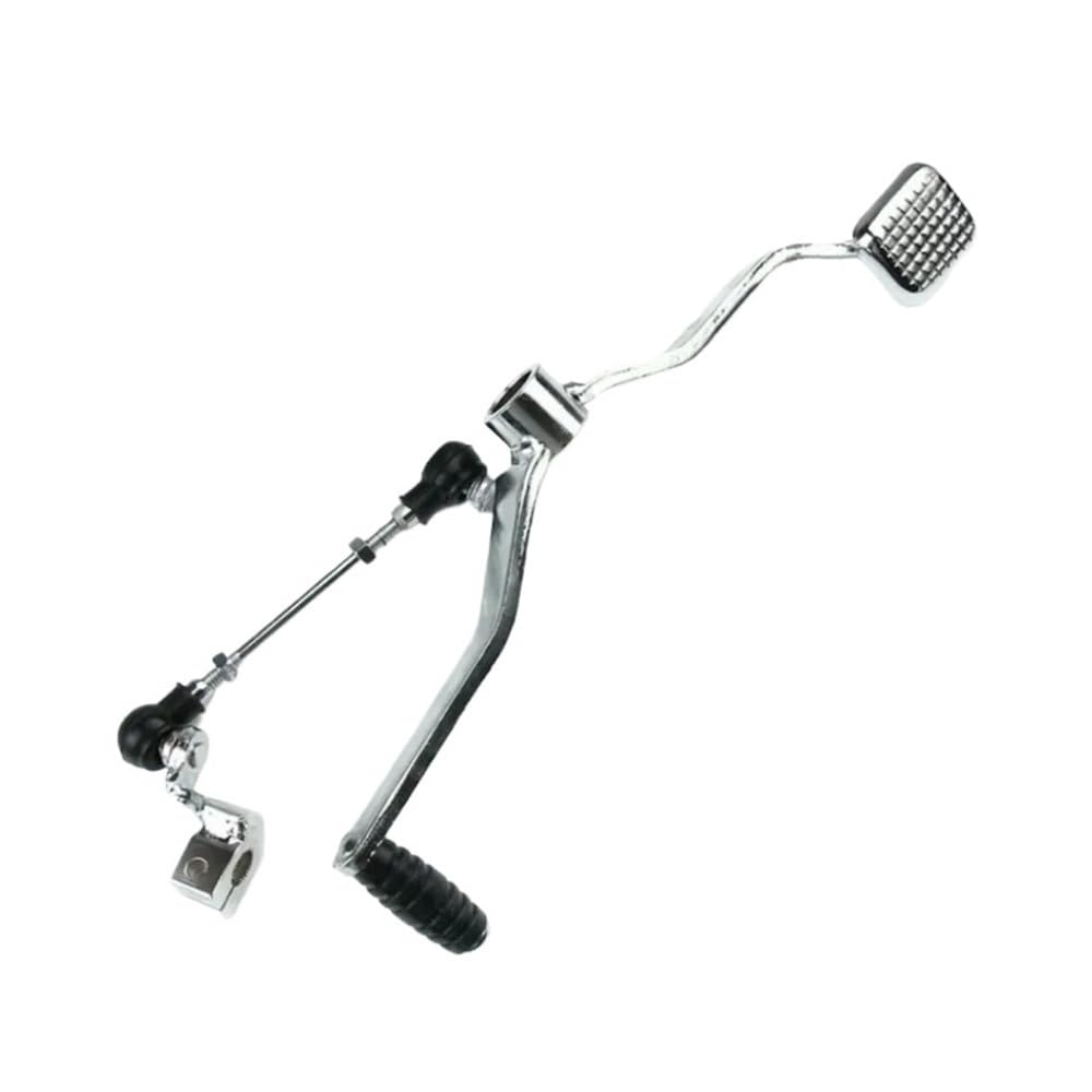Lutfi Silver Foot Gear Lever Motorcycle Accessories Gear Shift Lever Shifter Pedal Assembly Foot Rest Bracket Foot Shifter Peg Gear Shift Linkage 1Set