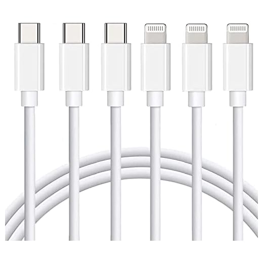 Lightning Cable [MFi Certified] 3Pack 6FT iPhone Fast Charger Cable Power Delivery Type C Charging Cord Compatible with iPhone 14 13 13 Pro Max 12 12 Pro Max 11 XS XR X 8 iPad,White