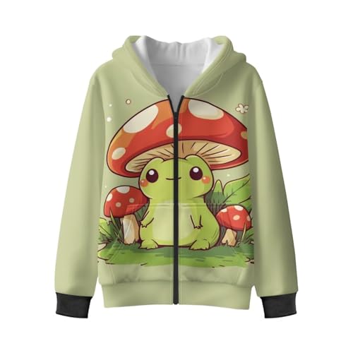 Zip Up Hoodies for Boys Girls Athletic Jackets Long Sleeve Zipper Sweatshirts with Pocket Activewear