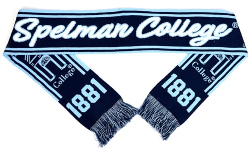 TCEShop Big Boy Spelman College S6 Knit Scarf [Navy Blue - 80