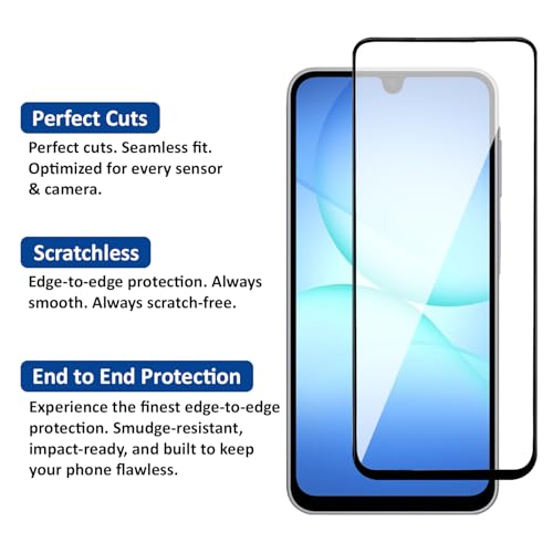 Image of AIBEX Tempered Glass for Samsung F17 5G / Samsung A17 5G / Samsung F16 5G / Samsung A16 5G / Samsung M16 5G / Samsung A26 5G| 9H Hardness|Anti-Glare & Anti-Fingerprint|Water Resistant