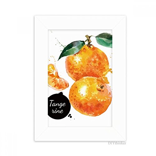 Cadre photo mandarine aquarelle blanc, un cadeau déco original - 2