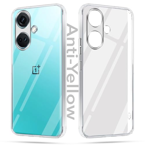 Image of Jkobi Lifetime Anti-Yellow Clear Back Cover Case for OnePlus Nord CE 3 (Sleek Hard Crystal | Shockproof and Camera Protection)
