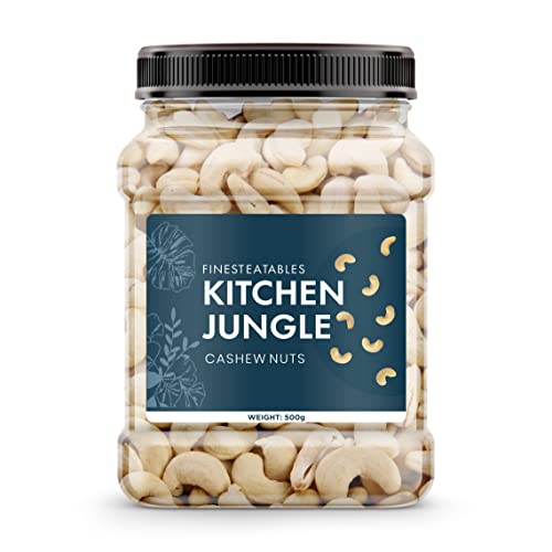 Image of kitchen Jungle Whole Cashew /Kaju Nuts 500 GM Pack | Whole Crunchy Cashew Nuts | Premium Kaju | Rich in Protein | Rich in Fibre | Dry Fruit | Festive Snacking