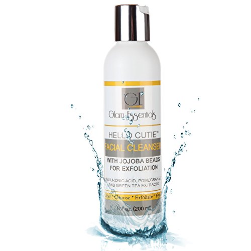 Best Facial Cleanser with JoJoba Beads & Green Tea Extracts for Acne, Menopausal Hormone Related Skin Disorder-