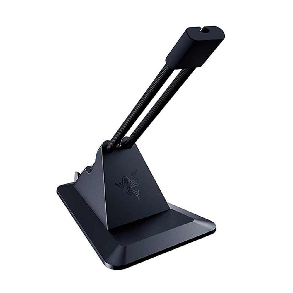 Razer Mouse bungee V2 draft-free cable guide (up to 3.2 mm, with rust-proof spring arm, non-slip feet and weighted base for stability).