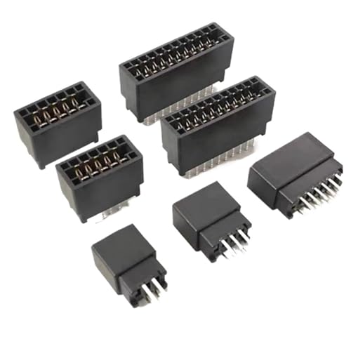 Conectores de tarjeta de paso de 2,54 mm, 98 pines dorados 2x28P para montaje pasante
