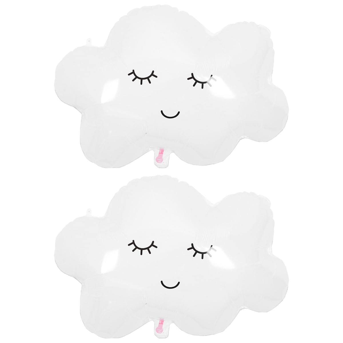 Ancllo White,Cloud 2Pcs White Cloud Balloon Foil Balloons For Birthday Shower Party