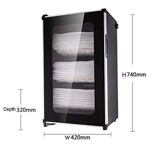 Preisvergleich Produktbild Heißtuchwärmerschrank mit UV-Sterilisator, handelsüblichen Handtüchern, Hausschuhen, UV-Desinfektionsschrank für Unterwäsche, für Schönheitssalons, Friseure, Schweißtücher, Kleidung, Plüschtiere