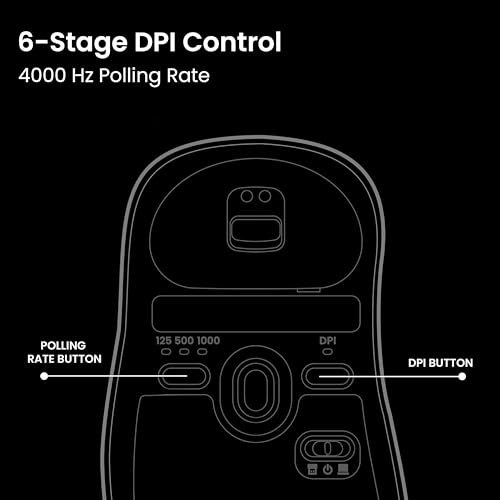 Image of BenQ Zowie EC1-DW Wireless Ergonomic Gaming Mouse for Esports (Large)| 63g Lightweight| 4000Hz Polling Rate with Enhanced Receiver|Driverless Plug & Play - 7 Buttons|PAW 3950 Sensor|Extra Skates