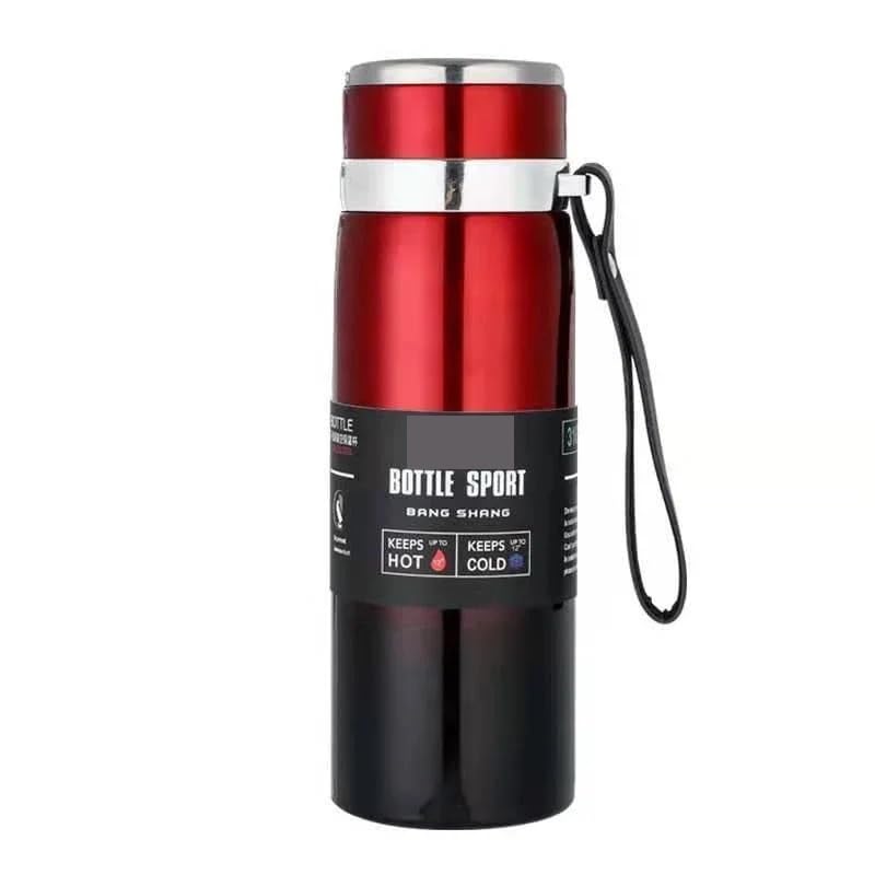 Termo de acero inoxidable de 1 l for mantener agua fría y caliente, ideal for agua, té, café y termos.(800ML,Gradient Black Red)