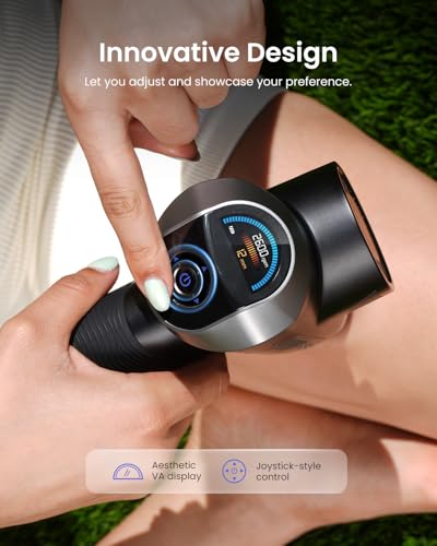 Image of RENPHO Ascend Professional Massage Gun, FSA Eligible HSA, Adjustable 6-12mm Amplitude for Customized Intensity, Deep Tissue Percussion Massager with 5 Speeds, 5 Attachments