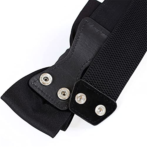 Ladies Women Fashion Bowknot Skinny Waist Belt for Dress Elastic Bow Thin Waist Belt4