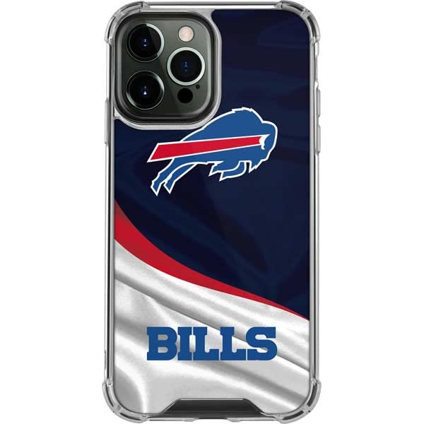 Skinit Clear Phone Case Compatible with iPhone 14 Pro Max - Officially Licensed NFL Buffalo Bills Design
