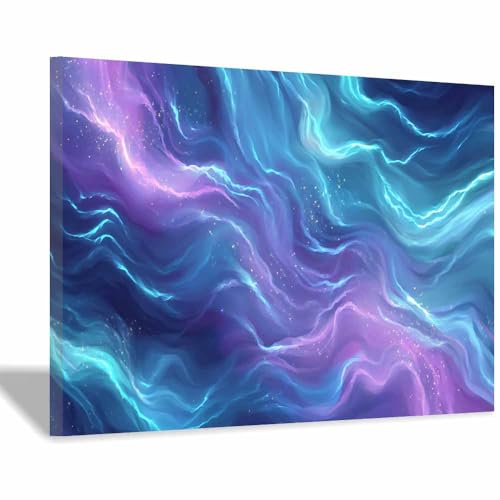 Impression sur toile abstrait nébuleuse haut de gamme 20x30cm avec cadre de protection