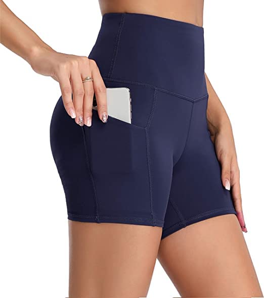 shaperx Biker Shorts for Women High Waisted Workout Shorts for Women Yoga Pants 8" Soft Opaque Free Size (26 Till 32)-picture-15