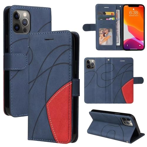 GoodcAcy Funda de Piel para LG K62/LG K52 Tipo Libro con Ranuras para Tarjetas y Soporte para LG K62/LG K52 (Azul)