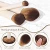 Set de Brochas de Maquillaje YutimeAura 10 piezas, Brochas de Doble Extremo para Bronzer, Contorno, Sombra de Ojos, Rubor, Corrector y Base, Fibra Sintética 4