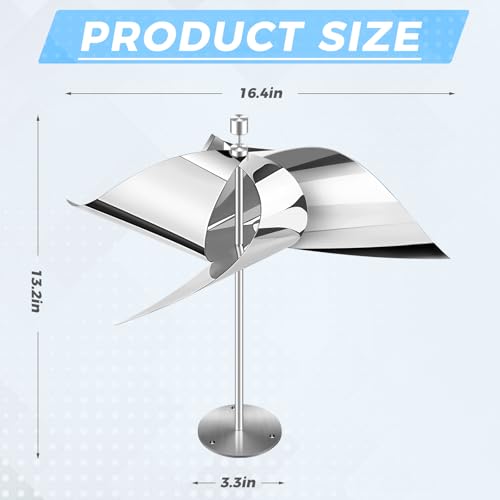 greenight Bird Scare Reflective Device, Upgraded Bird Reflector for Outside Gardens Railings Roofs, Keep Pigeons Sparrows & Woodpeckers Away - Thumbnail 3