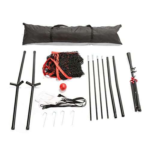 Baseball And Softball Practice Net 5×5Ft Portable Hitting Batting Training Net With Target Zone Bundle, Weighted Training Balls And Carry Bag #TOP6