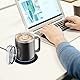 Lamker 300ml USB Tassenwärmer Getränkewärmer Elektrischer Kaffeetasse Kaffeetassenwärmer 304 Edelstahl Tasse Heizbecher für Zuhause Büro zum Erwärmen von Kaffee Tee Konstante Temperatur 55°C/131°F
