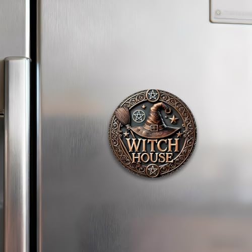 Imán decorativo acrílico redondo para nevera 2.3 pulg miniatura 6