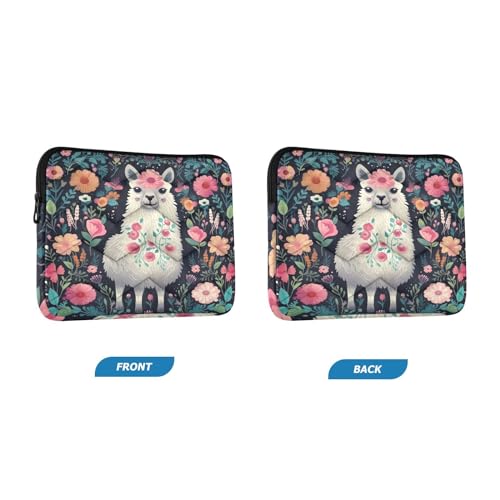 Funda para laptop 13-14 pulgadas con diseño alpaca miniatura 2